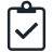 Clipboard tick icon