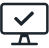 Monitor tick icon