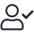 Person tick icon